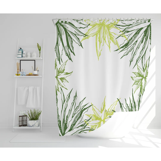 Sackman Polyester Shower Curtain Set