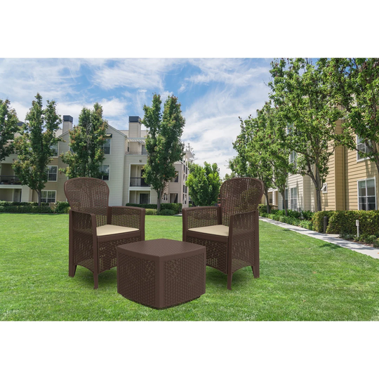 Deva Rattan 2 - Person Seating Group with Cushions