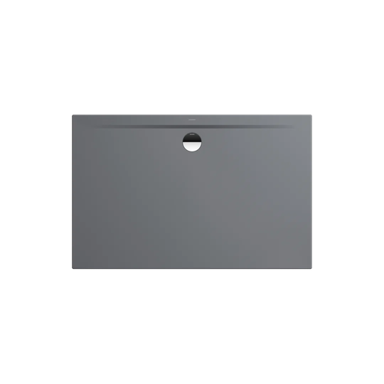 Superplan Zero 800 x 700 mm Steel Enamel Shower Tray - Cold Grey 70