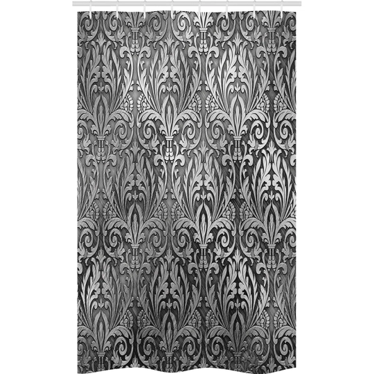 Idanio 8 Piece Polyester Shower Curtain Set + Hooks