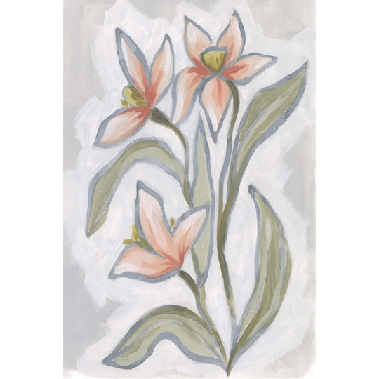 Petal Impasto II by June Erica Vess - Wrapped Canvas Painting