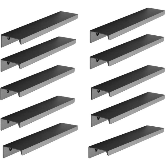 10pcs Kitchen Cabinet Drawer Cabinet Handle (128MM, black)