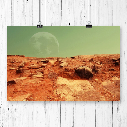 'Red Planet Mars Space' Graphic Art