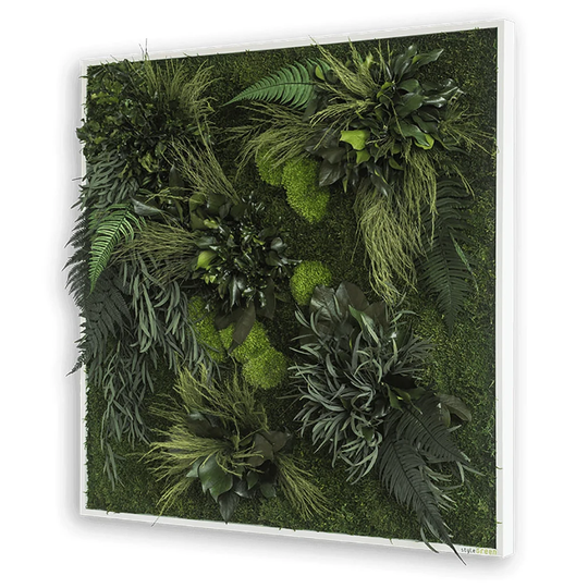 Jungle Hanging Boxwood Plant Frame Wall Décor