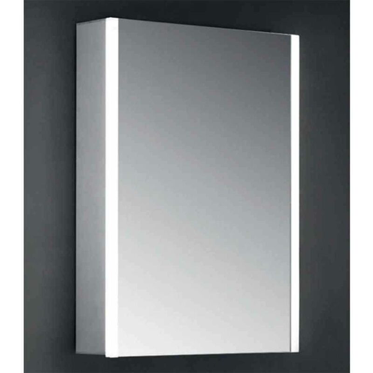 Caldini 1 Door Wall Mounted Mirror Cabinet - 350mm Wide - White - 40.0026 - White - Eastbrook
