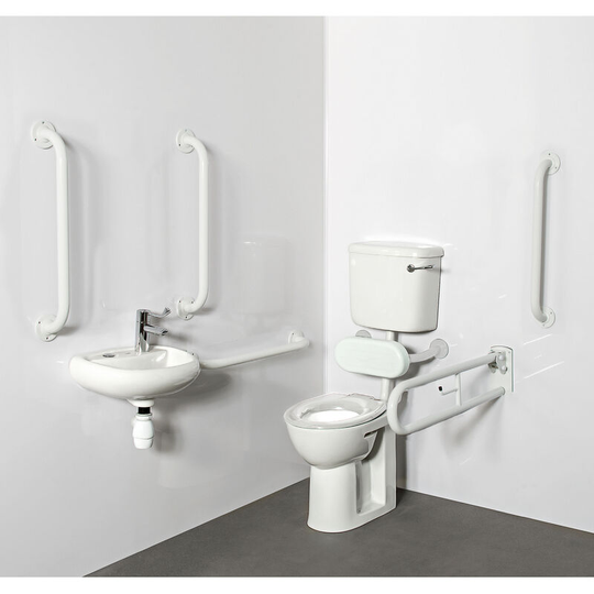 Nyma pro Low Level Doc m Pack White - 5 x White Grab Rails - Nymas