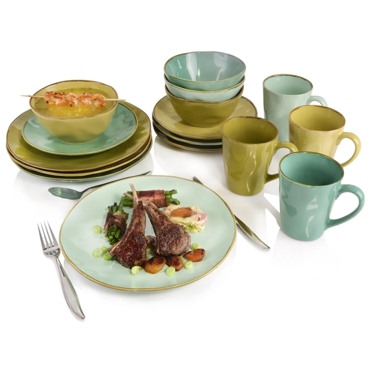 Honbice 16 Piece Dinnerware Set, Service for 4