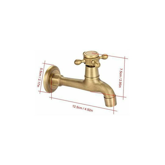 toilet gardenmounted faucet bathtubVintage wall Brass faucet for bathroom sink terrace