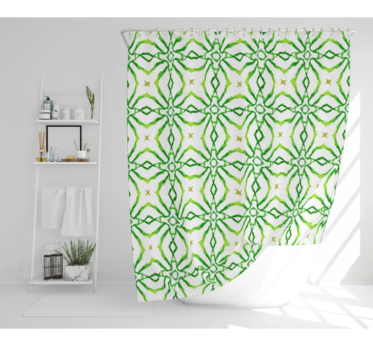 Broomhedge Polyester Shower Curtain Set