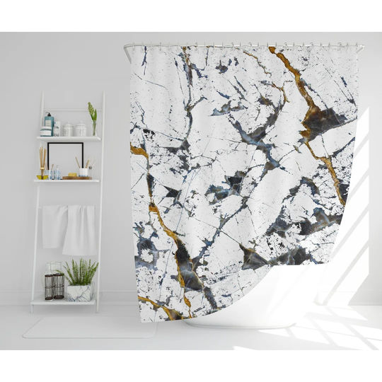Lavada Polyester Shower Curtain Set