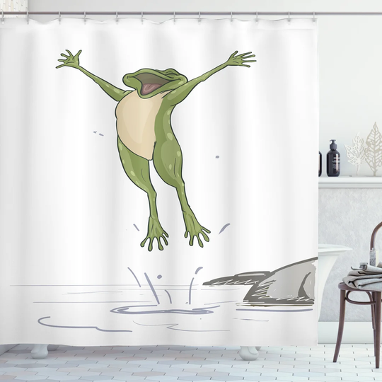 Babli Polyester Shower Curtain Set