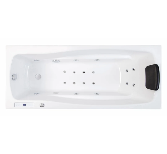1700 mm x 700 mm Single Ended Whirlpool Bathtub with 10 Jets