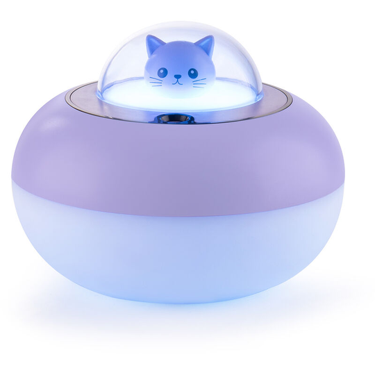400ML Cool Mist Humidifiers, Independent Power Adapter 28dB Quiet 30H Working Time Auto Shut Off (Purple)