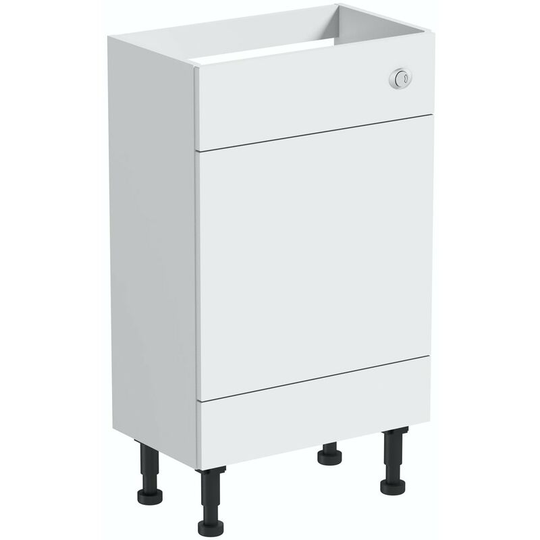 Reeves - Nouvel gloss white back to wall toilet unit 600mm - White