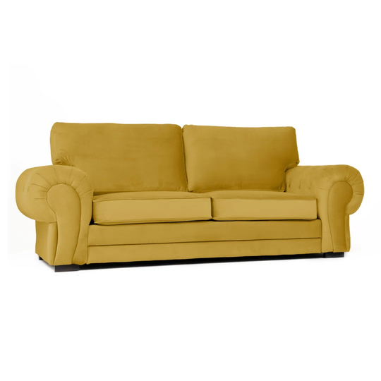 Holmdel 224Cm Velvet Scroll Arm Sofa
