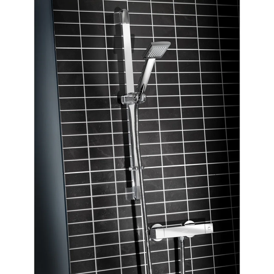 Quadrato Thermostatic Shower with Slider Rail