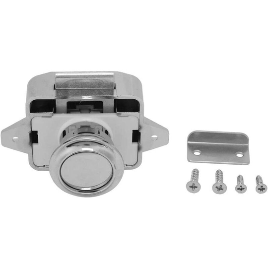 Readcly - Push Button Drawer Door Lock Cabinet Push Lock 3pcs Push Button Caravan Locks Security Drawer Cabinet Latch Lock