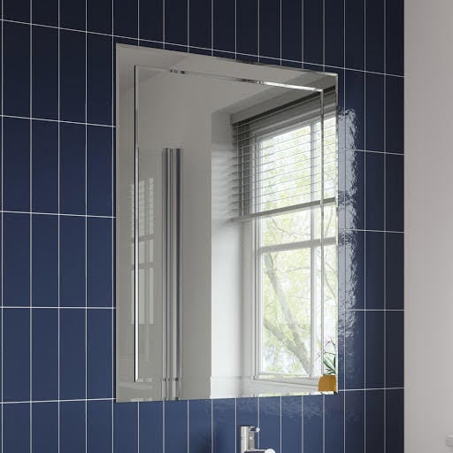Alpine Specto Rectangular Bevelled Edge Bathroom Mirror 900 x 650mm