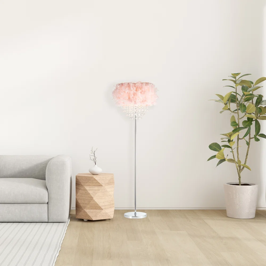 Grebasch 145Cm Chrome Traditional Floor Lamp