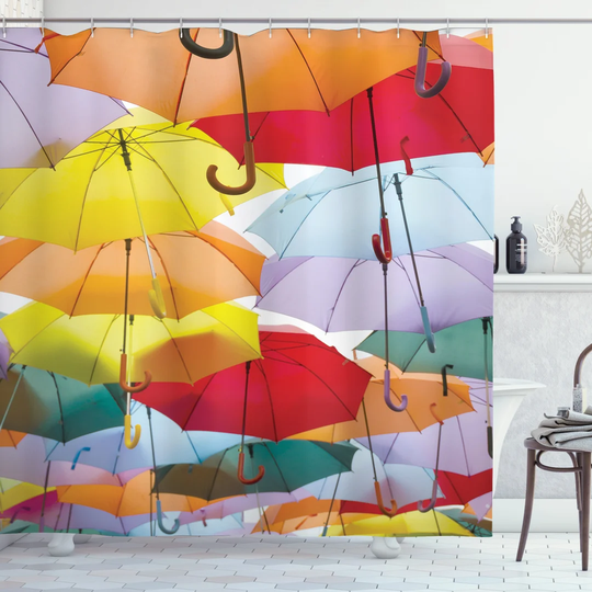Bido 13 Piece Polyester Shower Curtain Set