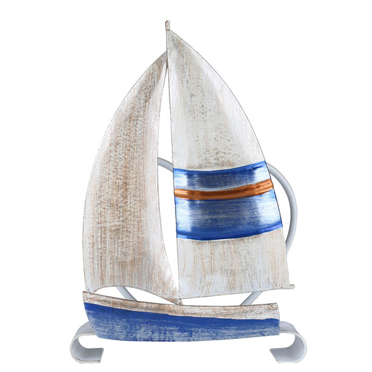 Tooarts Sailing Boat Napkin Holder Iron Napkin Holder Creative Ornament Hotel Paper Case Kitchen Paper Holder Table Decoration and