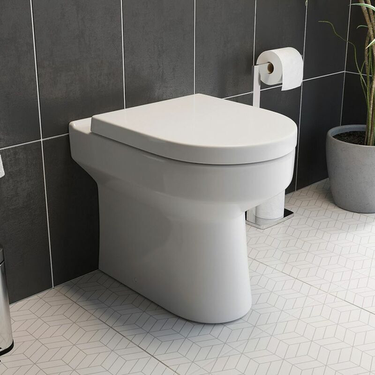 Tivoli Back To Wall Toilet & Soft Close Seat - White