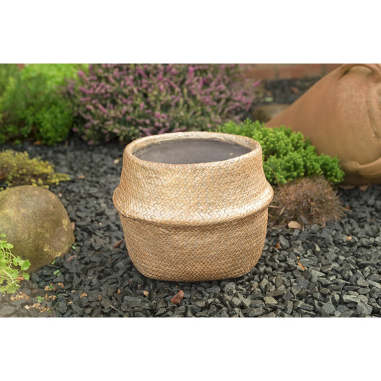 Gold Basket Effect Planter