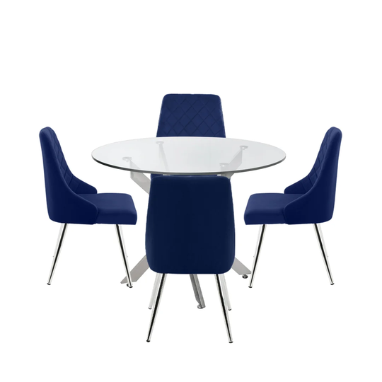 Kaniel Dining Set with 4 Chairs