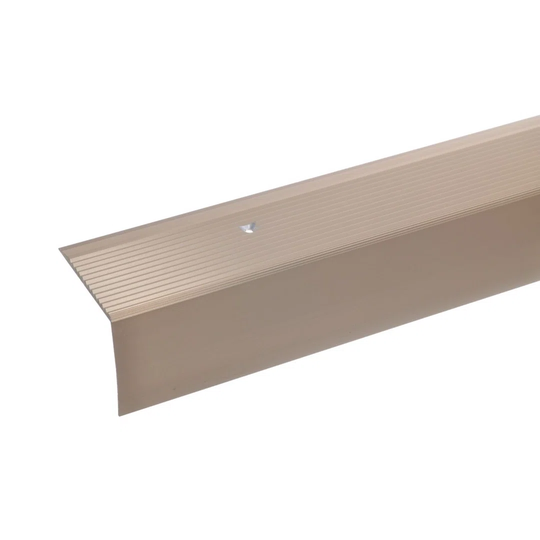 Abbygale Metal 4.2 cm Thick x 5 cm Wide x 100 cm Length Stair Nose in Light Bronze