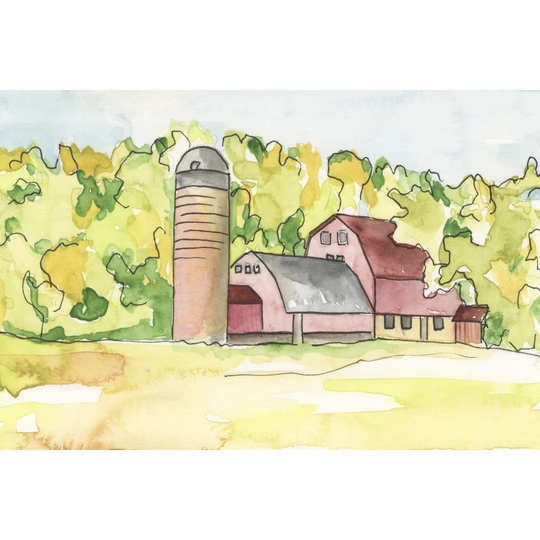 Barn Vista I - Unframed Painting