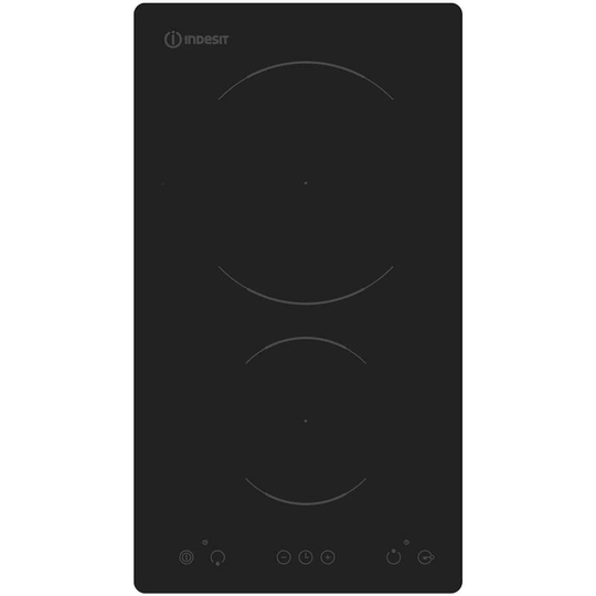 Indesit 2 Zone Electric Induction Hob In Black With Timer, 3kW - VIA 320 XS C