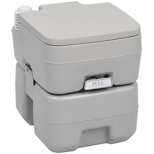 Portable Camping Toilet Grey 20+10 l - Grey