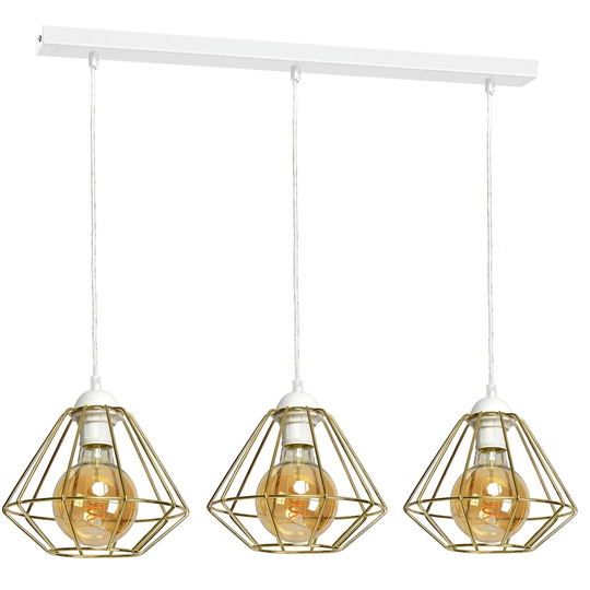 3-Light Kitchen Island Geometric Pendant