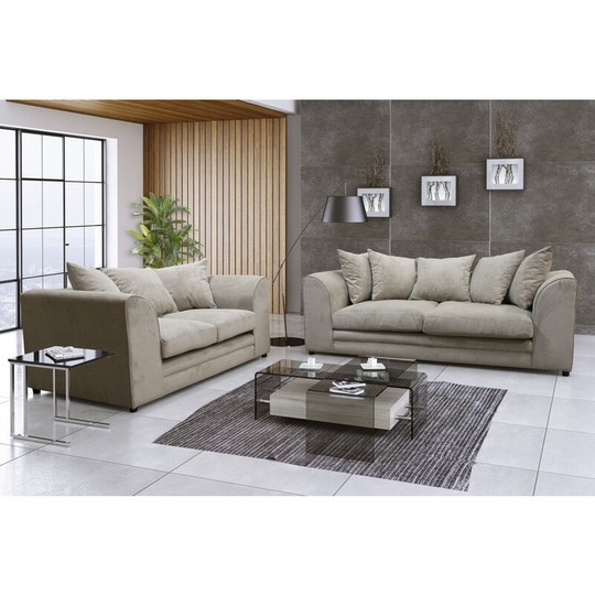 Kensington 3 & 2 Seater Sofa Set - Beige