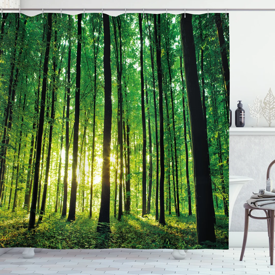 Benenson Polyester Shower Curtain Set