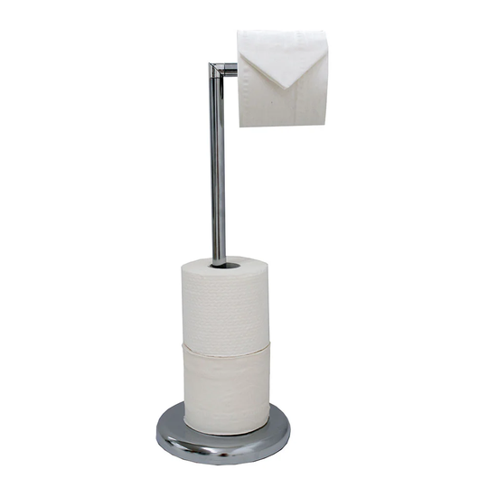 Cormican Free Standing Toilet Roll Holder with Rotating Arm