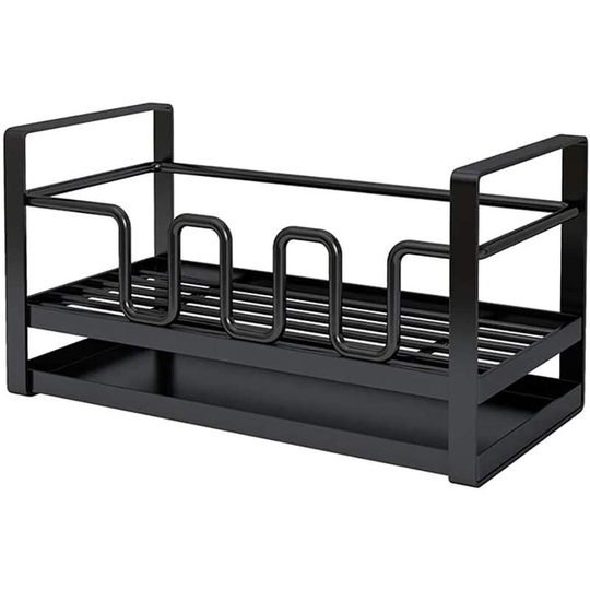 Storage holder for kitchen sink with drainer