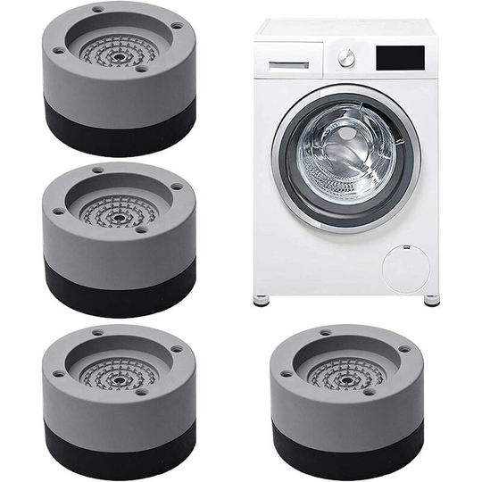 Washing Machine Foot Pad,Vibration Dampener,Adjustable Rubber Foot Pad,Anti-Step Foot Pad for Washer and Dryer (4PCS)