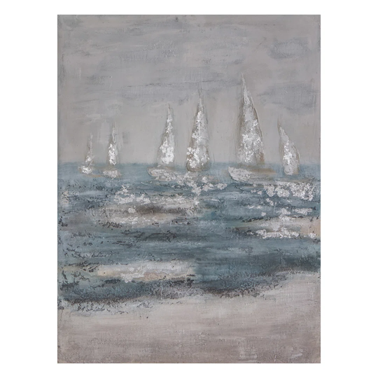 'Sea Waves' Painting on Wrapped Canvas