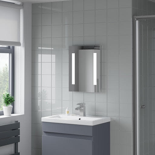 Artis Aqua LED Bathroom Mirror 500 x 390mm - Mains Power