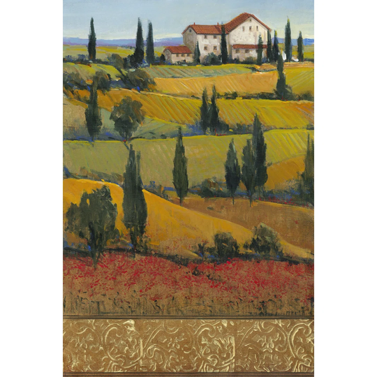 Hilltop Villa I by Tim OToole - Wrapped Canvas Painting