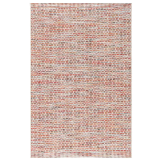 Luanne Melted Power Loom/Flatweave Terracotta Rug