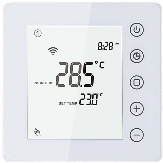 Asupermall - 3A Water Heating Thermostat SmartLife app Control WiFi Heating Room Thermostat lcd Touchscreen Digital Smart Temperature Controller Week