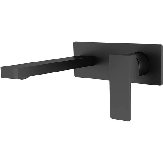 Gift - Full Copper Lead Free Wall Mounted Bathroom Faucet Wall Mounted Bathroom Sink Faucet Tub Faucets Single Handle Black