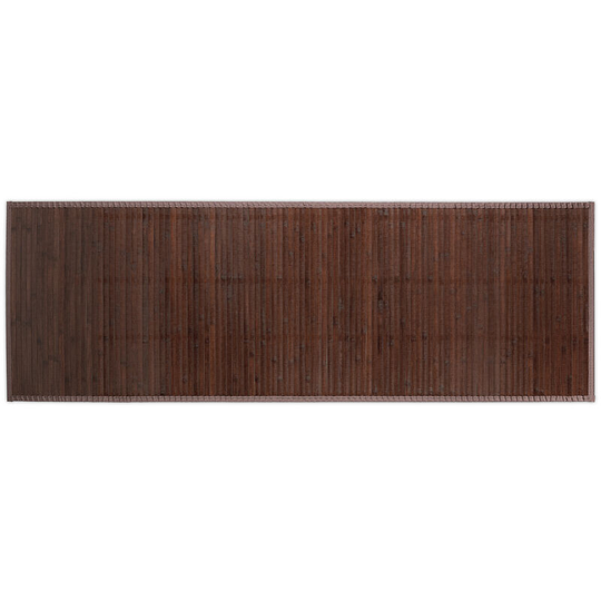 Relaxdays - Bamboo Mat, 61 x 182 cm, Non-Slip, Moisture-Resistant, Bathtub Rug, Bathroom, Hallway & Kitchen, Dark Brown