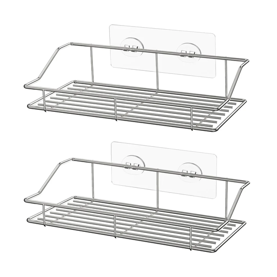 Schmit Adhesive Mount Stainless Steel Shower Caddy