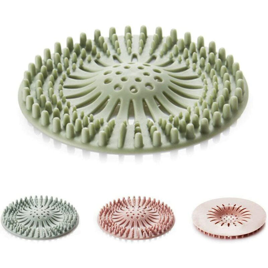 3 Shower drain plug, kitchen and bathroom silicone drain plug, tub rubber filter
