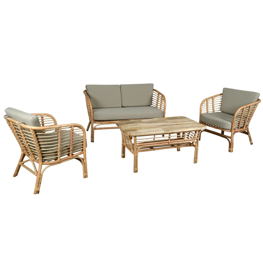 Chippewa 4 Seater Rattan Sofa Set