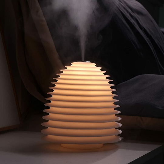 Sunflowergb - Bedroom Humidifier, 250ml Small Cool Mist Humidifier with Adjustable Night Light Function, usb Portable Desktop Humidifier for Nursery