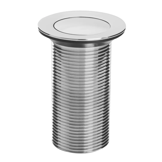 Plaaoround Push 6.2cm Chain and Stopper Waste Bathroom Sink Drain With Overflow